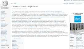 
							         Charles Schwab Corporation - Wikipedia								  
							    