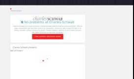 
							         Charles Schwab down? Realtime status and problems ...								  
							    