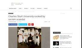 
							         Charles Sturt University rocked by racism scandal | Welcome To Country								  
							    