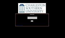 
							         Charleston Southern University - Login Portal								  
							    