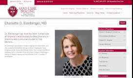 
							         Charlotte D. Elenberger, MD - Sand Lake Imaging - Radiology Centers								  
							    