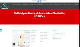 
							         Charlotte, NC: Family Medicine: Ballantyne Medical Associates								  
							    