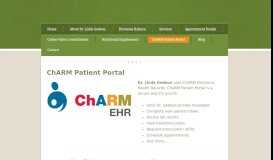 
							         ChARM Patient Portal - Dr. Linda Gedeon								  
							    