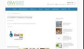
							         ChARM Patient Portal | GW Center For Integrative Medicine								  
							    