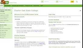 
							         Charter Oak State College: Home Page								  
							    