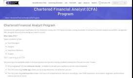 
							         Chartered Financial Analyst (CFA) Program Exam Prep Online								  
							    