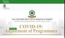 
							         Chartered Institute of Bankers of Nigeria - Home								  
							    