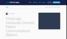 
							         ChartLogic Introduces Connect Patient Portal | ChartLogic								  
							    