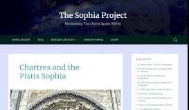 
							         Chartres and the Pistis Sophia – The Sophia Project								  
							    