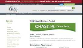 
							         CHAS Well Patient Portal | CHAS Health								  
							    