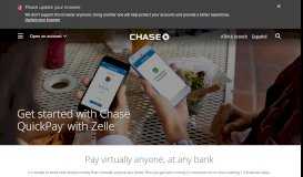 
							         Chase QuickPay® with Zelle   | Chase.com - Chase Bank								  
							    