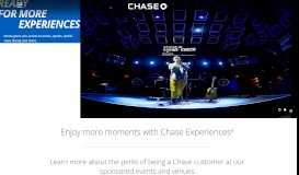 
							         Chase Sapphire Experiences | Credit Card | Chase.com								  
							    