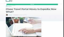 
							         Chase Travel Portal Moves to Expedia: Now What? - The Simple Dollar								  
							    