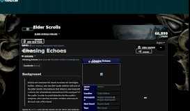 
							         Chasing Echoes | Elder Scrolls | FANDOM powered by Wikia								  
							    