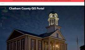 
							         Chatham County GIS Portal								  
							    