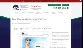 
							         Chatham Orthopaedic - New Chatham Orthopaedics Website								  
							    