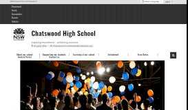 
							         Chatswood High School: Home								  
							    