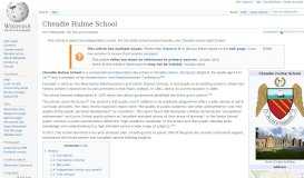 
							         Cheadle Hulme School - Wikipedia								  
							    