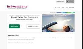 
							         Cheap Car Insurance Quotes | Its4women Car Insurance Ireland								  
							    