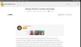 
							         Cheap Portal 2 Lemon Grenade: 7 Steps								  
							    