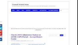 
							         Check 2019 Admission Status on JAMB CAPS Portal - Accept / Reject ...								  
							    