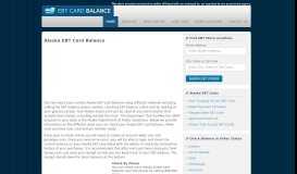 
							         Check Alaska EBT Card Balance								  
							    
