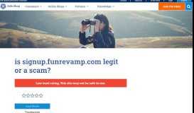 
							         Check all signup.funrevamp.com Reviews | Safe.Shop								  
							    