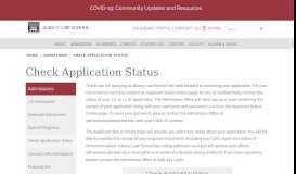 
							         Check Application Status | Albany Law School								  
							    