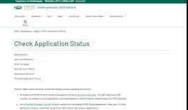 
							         Check Application Status | Ohio University								  
							    