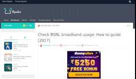 
							         Check BSNL broadband usage: How to guide [2017] - Bpedia								  
							    