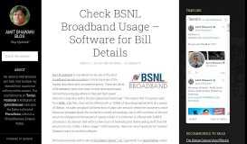 
							         Check BSNL Broadband Usage – Software for Bill Details								  
							    
