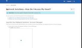 
							         Check Email - Network Solutions								  
							    