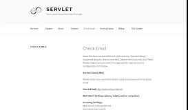 
							         Check Email – Servlet								  
							    