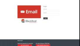 
							         Check Email - Web Mail - Blackfoot Communications								  
							    