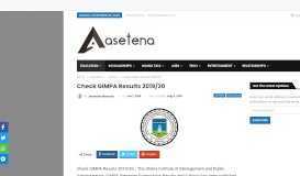 
							         Check GIMPA Results 2019/20 - Asetena.com								  
							    
