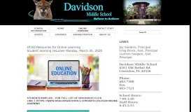 
							         Check Grades | Davidson Middle School								  
							    