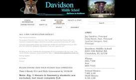 
							         Check Grades | Davidson Middle School - Okaloosa County Schools								  
							    