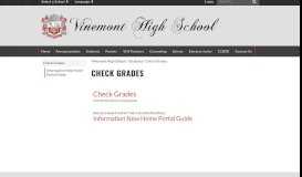 
							         Check Grades - Vinemont High School								  
							    