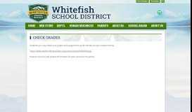 
							         Check Grades - Whitefish School District								  
							    