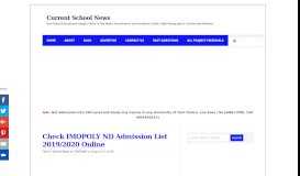 
							         Check IMOPOLY ND Admission List 2017/2018 Online : Current ...								  
							    