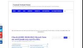 
							         Check JAMB CBT 2019 Result Here Online – www.jamb.org.ng ...								  
							    