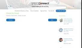 
							         Check My Email | SpeedConnect								  
							    