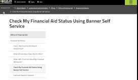 
							         Check My Financial Aid Status Using Banner Self Service | Oberlin ...								  
							    