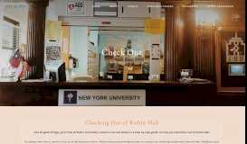 
							         Check Out Guide - NYU RUBIN HALL								  
							    