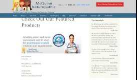 
							         Check Out Our Featured Products | Mcquinn Naturopathic								  
							    