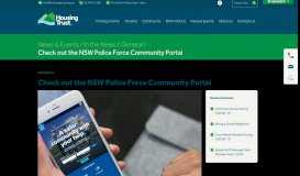 
							         Check out the NSW Police Force Community Portal | Housing Trust								  
							    