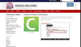 
							         Check Student Progress | Heritage High School								  
							    