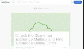 
							         Check the Size of an Exchange Mailbox and Find Exchange Online ...								  
							    