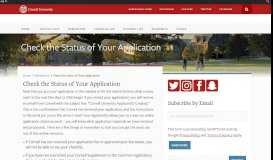 
							         Check the Status of Your Application | Undergraduate Admissions Office								  
							    