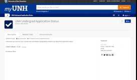
							         Check UNH Application Status Instructions | Durham, Manchester ...								  
							    